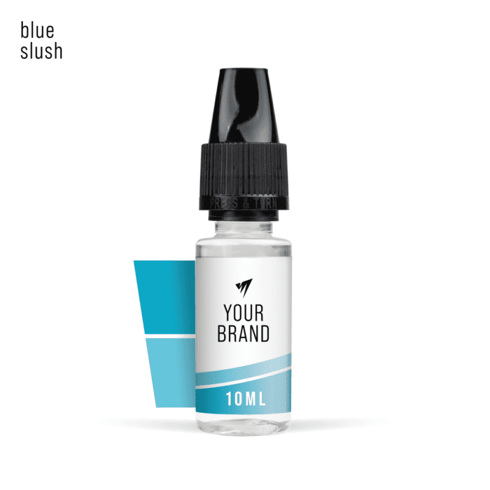 white label e-liquid blue slush flavour 10ml freebase original