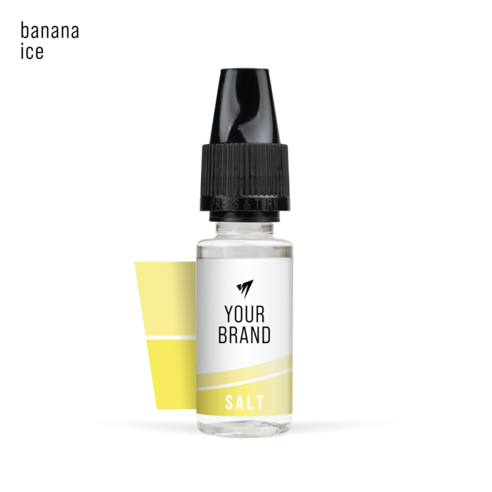 white label Nic Salt Banana Ice 1200x White Background Studio Shot