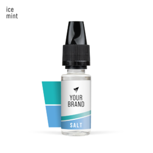 White Label Nic Salt Ice Mint 10ml 1200x White Background Studio Shot