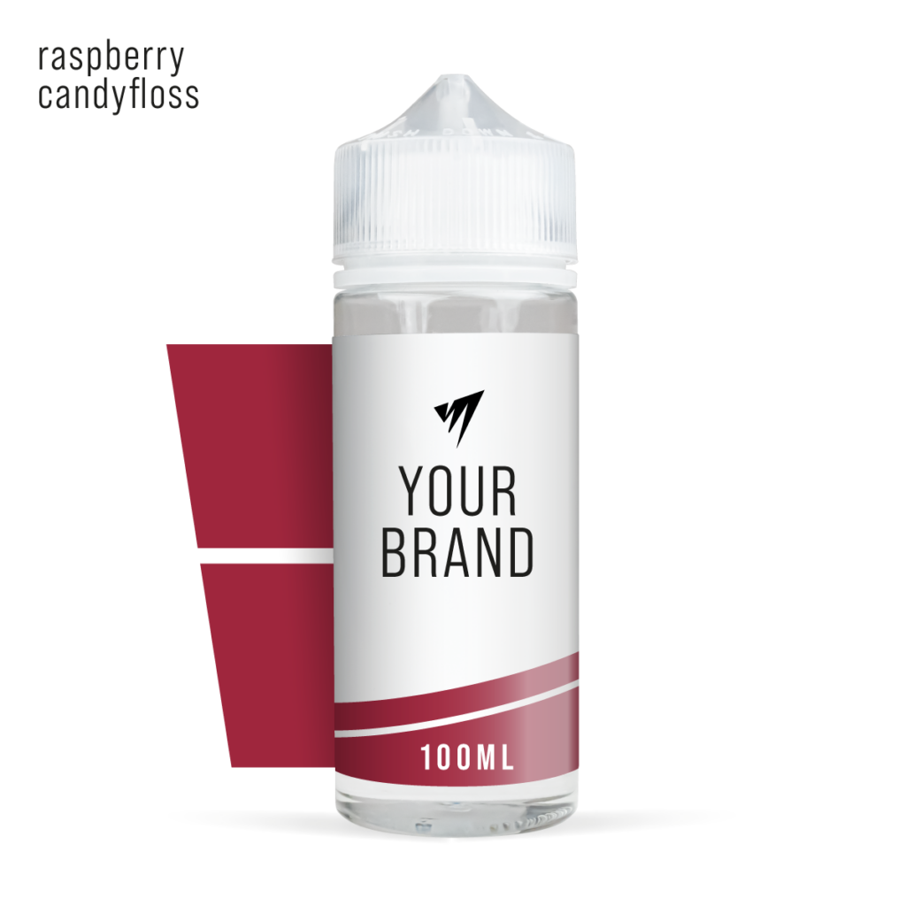 Raspberry Candyfloss 100ml White Label Shortfill E-Liquid Raspberry from Vape Manufacturing UK