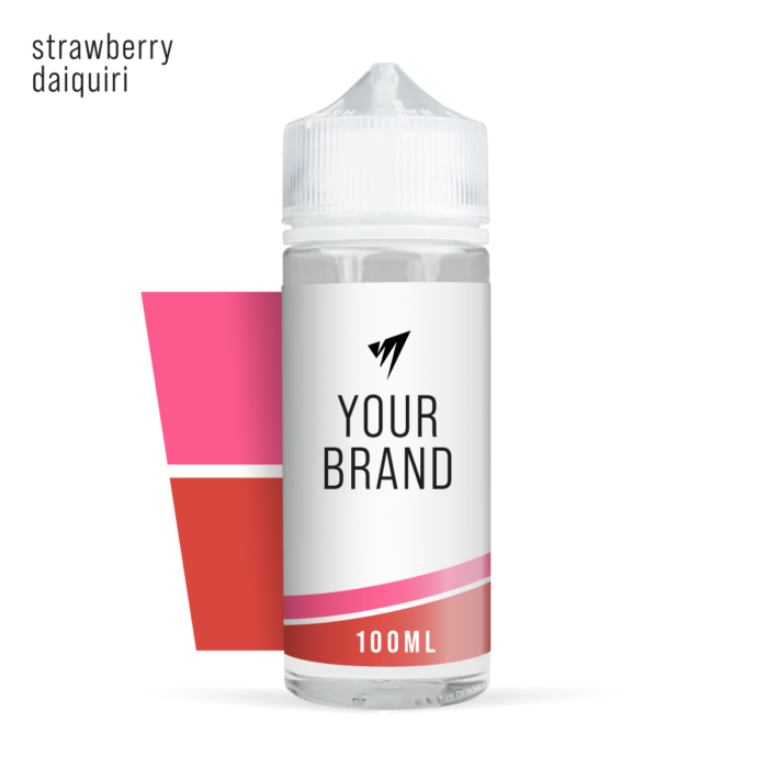 Strawberry Daiquiri 100ml White Label Shortfill E-Liquid Raspberry from Vape Manufacturing UK
