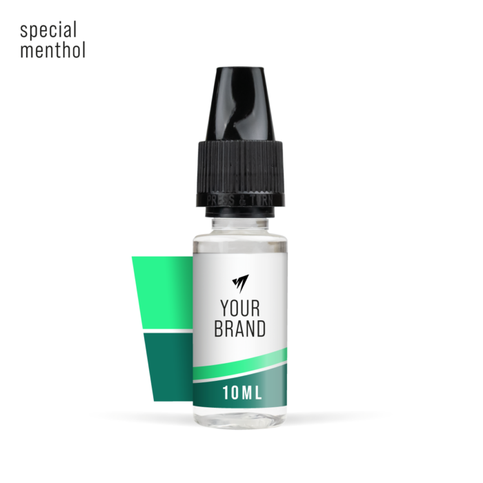 Special Menthol 10ml freebase white label e-liquid