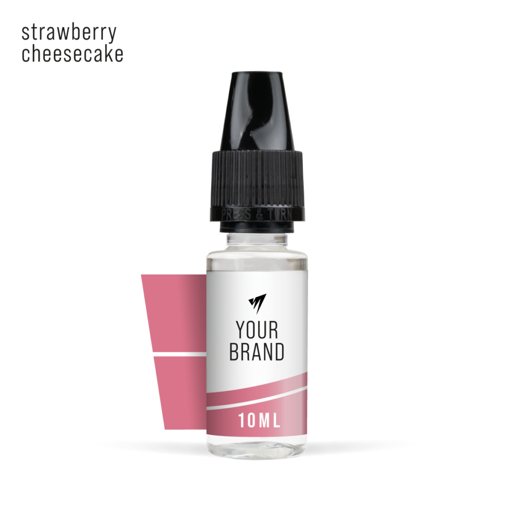 Strawberry Cheesecake 10ml freebase white label e-liquid
