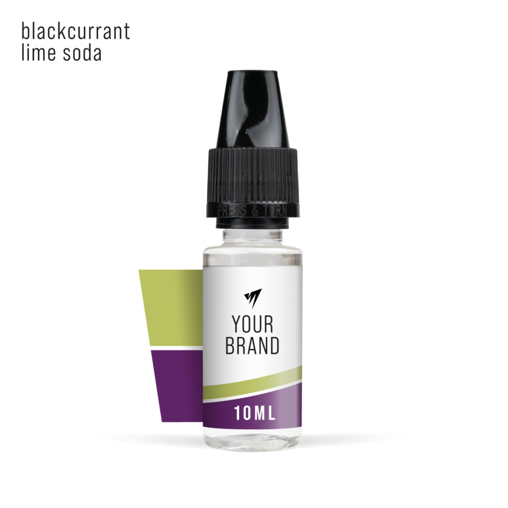Blackcurrant Lime Soda 10ml freebase white label e-liquid