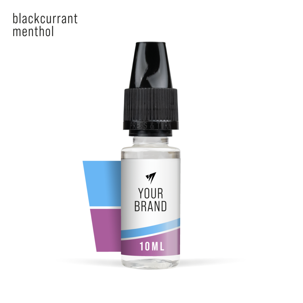 Blackcurrant Menthol 10ml freebase white label e-liquid