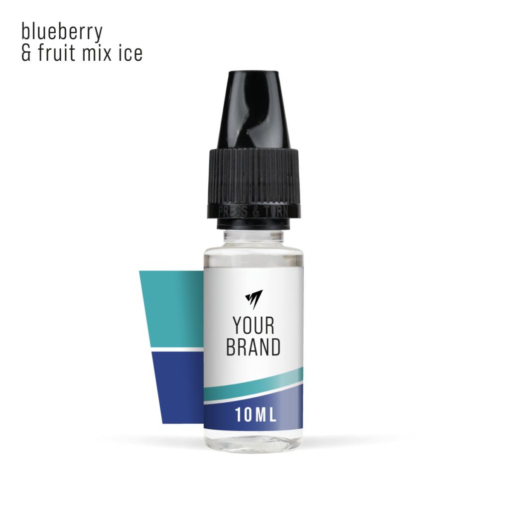 blueberry & fruit Mix Ice 10ml freebase white label e-liquid