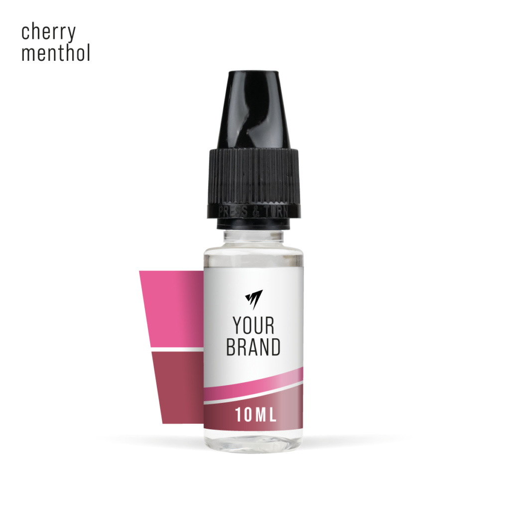cherry menthol 10ml freebase white label e-liquid