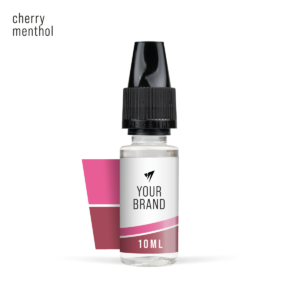 cherry menthol 10ml freebase white label e-liquid