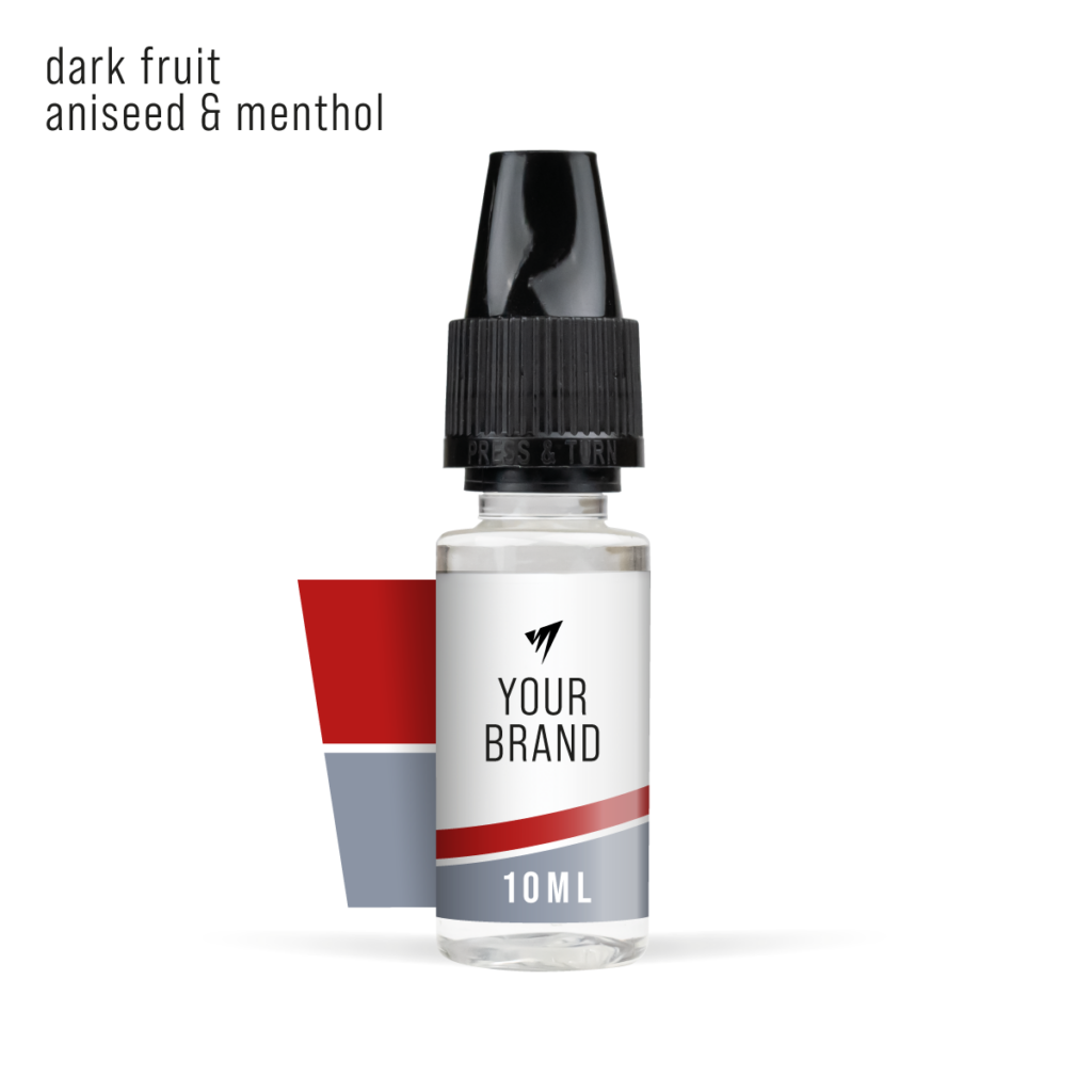 Dark Fruit Aniseed & Menthol 10ml freebase white label e-liquid