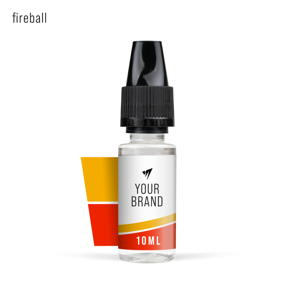 Fireball 10ml freebase white label e-liquid