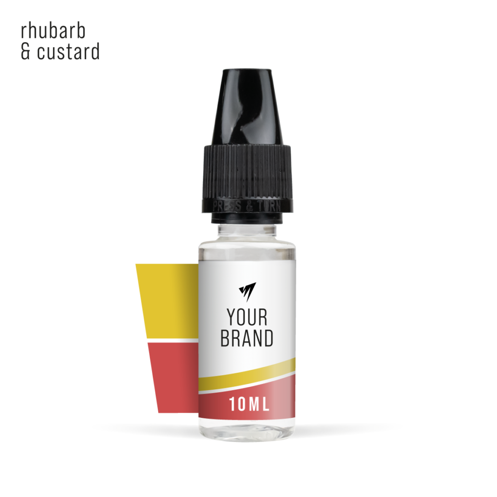 Rhubarb & Custard 10ml freebase white label e-liquid