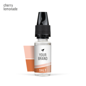 White Label Nic Salt Cherry Lemonade 10ml White Background Studio Shot
