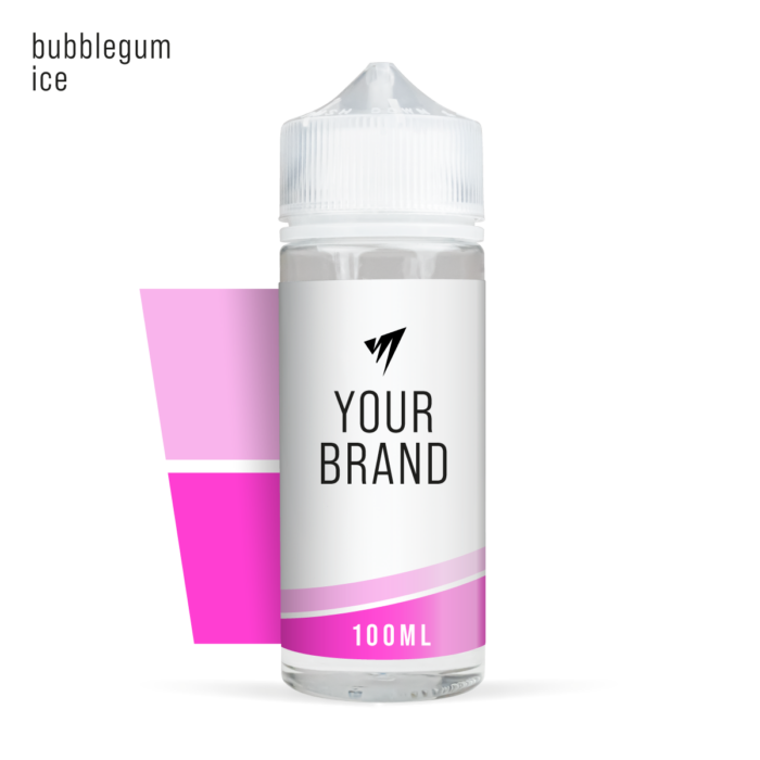 Bubblegum Ice 100ml White Label Shortfill E-Liquid Raspberry from Vape Manufacturing UK