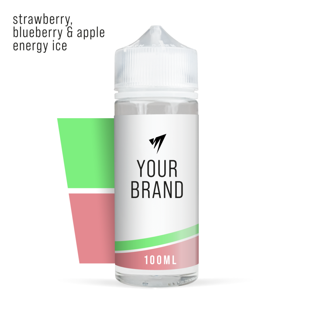 strawberry blueberry apple energy ice 100ml White Label Shortfill E-Liquid Raspberry from Vape Manufacturing UK