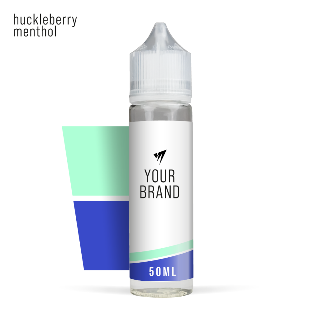 Huckleberry Menthol 50ml Premium White Background Studio Shot