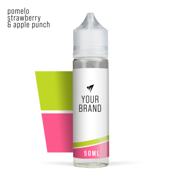 pomelo strawberry & apple punch 50ml Premium White Background Studio Shot